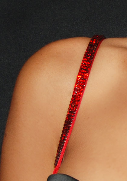 Crystal Mesh with Swarovski Crystals - Color : Red