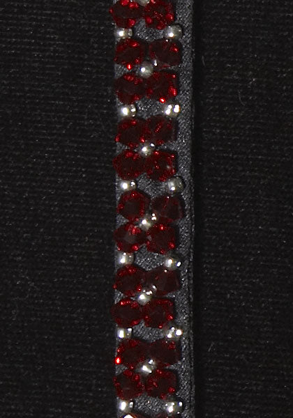 Crystal Jewel with Swarovski Crystals - Color : Red / Black