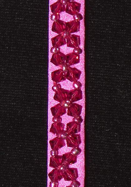 Crystal Jewel with Swarovski Crystals - Color : Fuchsia