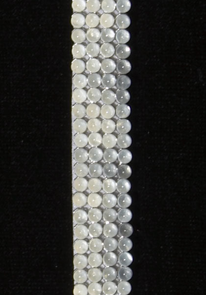 Pearl Mesh with Swarovski Crystals - Color : White