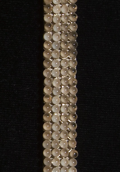 Pearl Mesh with Swarovski Crystals - Color : Beige